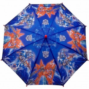 Синий зонт с Трансформерами, Umbrellas, полуавтомат, арт.1557-6